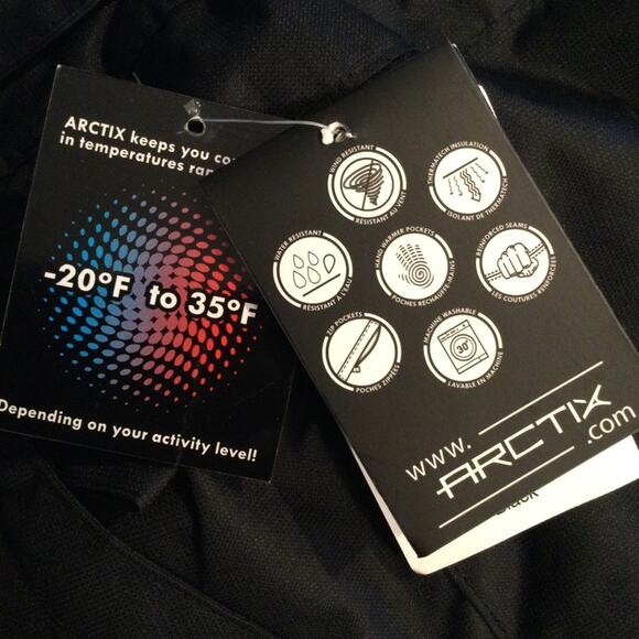 New Arctix Ski/Snow black pants 3X 24W/26/W - Picture 4 of 6